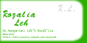 rozalia leh business card